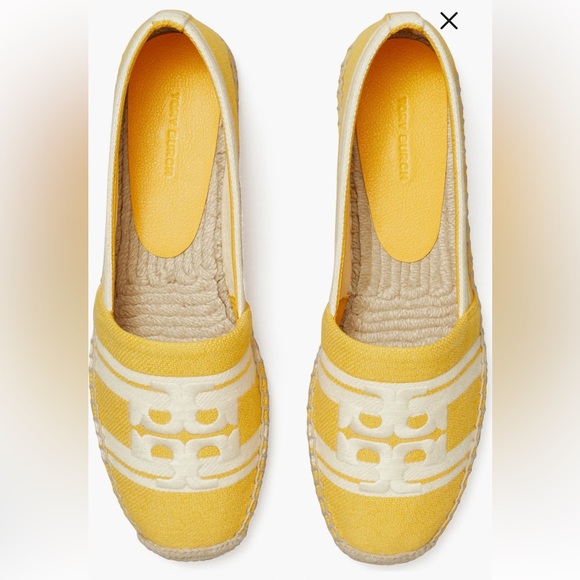 Tory Burch Yellow and White Espadrilles - Picture 2 of 7